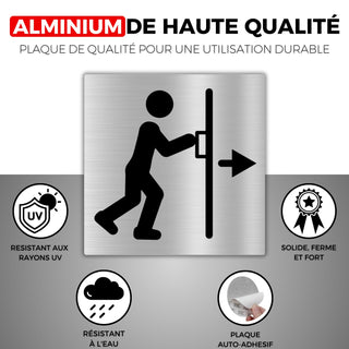 LEIASA | Panneau Adhésif Femme Toilette - Epaisseur 0.8 mm - 10x10 cm 