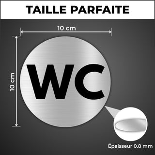 LEIASA | Panneau Adhésif WC - Diamètre Ø 100 mm - Épaisseur 0,8 mm - A
