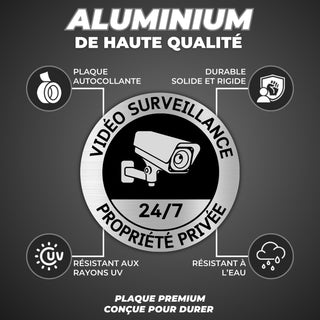 LEIASA | Panneau Adhésif Vidéosurveillance - Épaisseur 0,6 mm - Diamèt