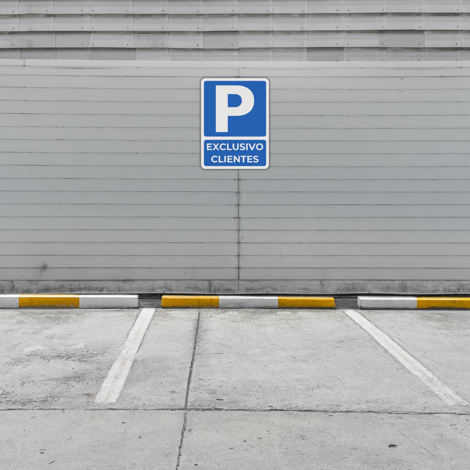 LEIASA Cartel Señal Parking - 21x28 cm - Aluminio - Reflectante - Grosor 0.8 mm - Señal Aparcamiento - Impresión UV - Resistente Exterior