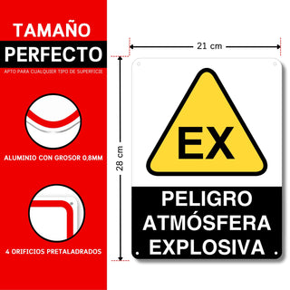 Peligro Atmósfera Explosiva EX: medidas y grosor del producto