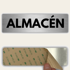 LEIASA | Señal Almacén - 5x18 cm - Aluminio - Grosor 0.8 mm - Resistente Exterior - Impresión UV