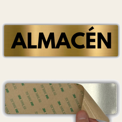 LEIASA | Señal Almacén - 5x18 cm - Aluminio - Grosor 0.8 mm - Resistente Exterior - Impresión UV