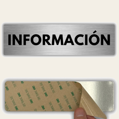 LEIASA | Señal Información - 5x18 cm - Aluminio - Grosor 0.8 mm - Resistente Exterior - Impresión UV