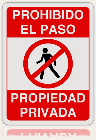 LEIASA Cartel Prohibido el Paso - 21x28 cm - Aluminio Reflectante - Grosor 0.8 mm - Cartel Propiedad Privada - Resistente Exterior - Impresión UV - Señal Disuasión Prohibido Paso