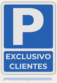 LEIASA | Cartel Parking - 21x28 cm - Aluminio Reflectante - Grosor 0.8 mm - Resistente Exterior - Impresión UV