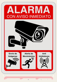 LEIASA | Cartel Zona Videovigilada - 21x28 cm - Aluminio Reflectante - Grosor 0.8 mm - Resistente Exterior - Impresión UV
