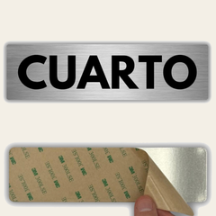 LEIASA | Señal Cuarto Piso - 5x18 cm - Aluminio - Grosor 0.8 mm - Resistente Exterior - Impresión UV