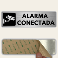 LEIASA | Señal Zona Videovigilada - 5x18 cm - Aluminio - Grosor 0.8 mm - Resistente Exterior - Impresión UV