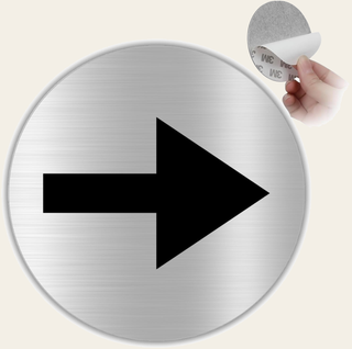 LEIASA | Selbstklebendes Pfeilschild - Dicke 0,6 mm - Durchmesser Ø 10