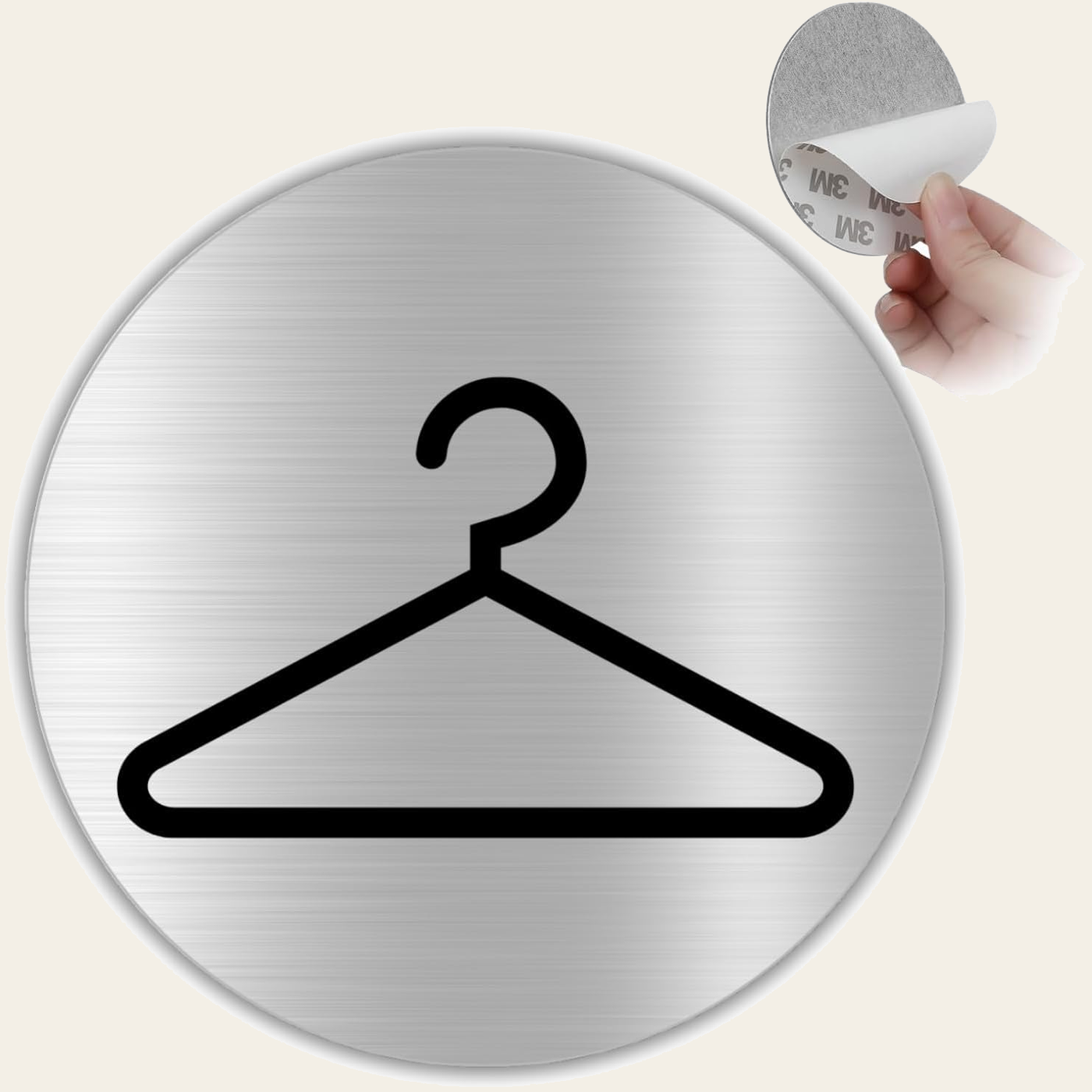 LEIASA | Selbstklebendes Umkleideschild - Dicke 0,6 mm - Durchmesser Ø