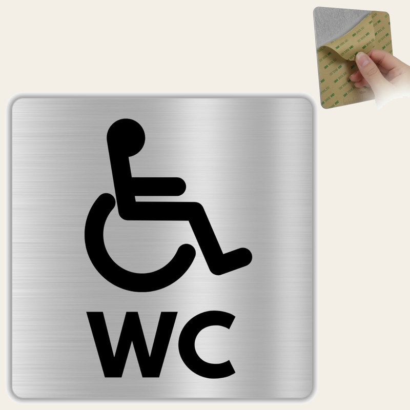 LEIASA | Richtungspfeil Schild - 12x12 cm - Dicke 0,8 mm - Aluminium -