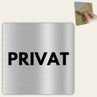 LEIASA | Türschild Privat - 12x12 cm - Aluminium - Stärke 0,8 mm - Wetterfest - UV-Druck