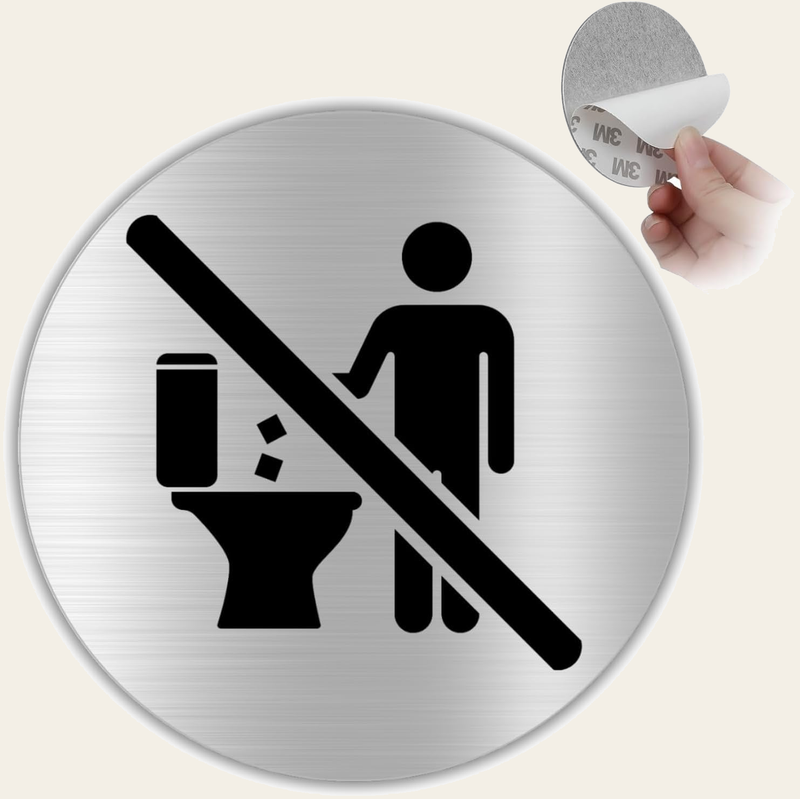 LEIASA | Selbstklebendes „Nicht werfen“-Schild - Dicke 0,6 mm - Durchm