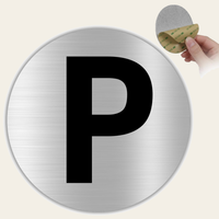 LEIASA | Parkplatz Schild Privatparkplatz - 10x10 cm - Aluminium - Stärke 0,8 mm - Wetterfest - UV-Druck