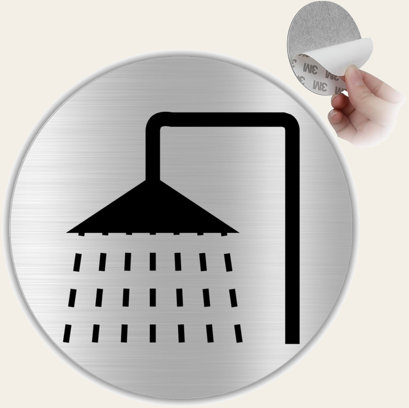 LEIASA | Selbstklebendes Duschschild - Dicke 0,6 mm - Durchmesser Ø 10
