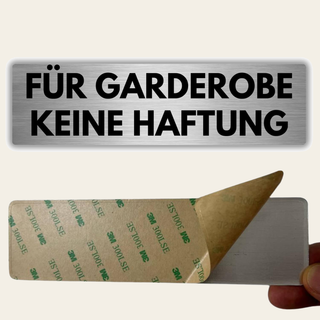 LEIASA | Selbstklebendes Schild Keine Haftung in der Umkleide - 5x18 c