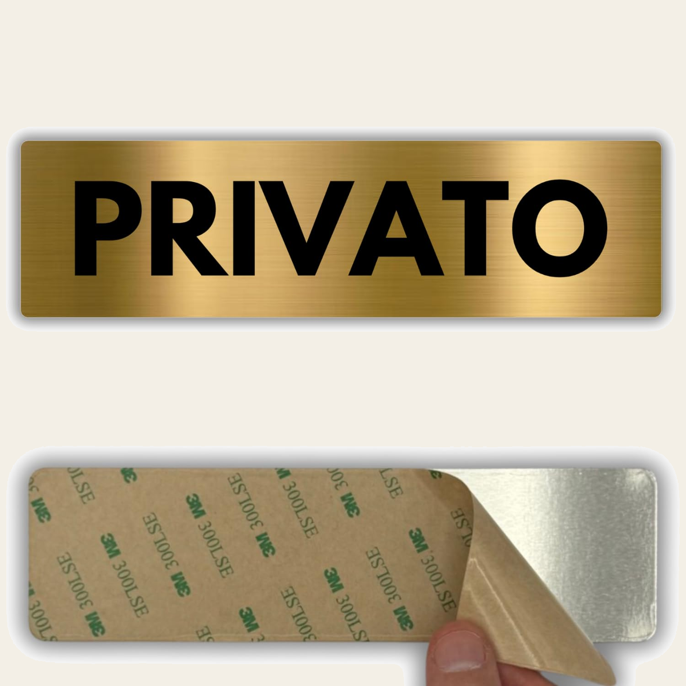 LEIASA | Segnale Privato - 5x18 cm - Alluminio - Cartello Zona Privata