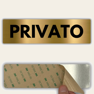 LEIASA | Segnale Privato - 5x18 cm - Alluminio - Cartello Zona Privata
