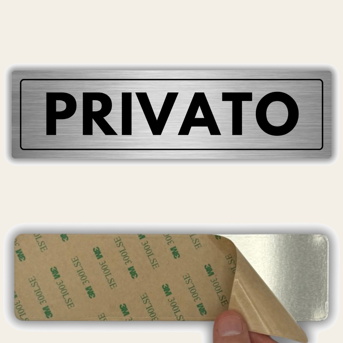 LEIASA | Segnale Privato - 5x18 cm - Alluminio - Cartello Area Privata
