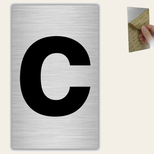 LEIASA | Numéro pour Maison - 6x10 cm - Aluminium - Chiffre Porte d'En
