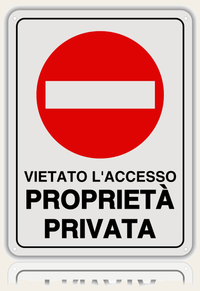 LEIASA | Cartello divieto di accesso - 21x28 cm - Alluminio riflettente - Spessore 0,8 mm - Cartello di proprietà privata - Resistente all'esterno (Cartello vietato l'accesso 2)