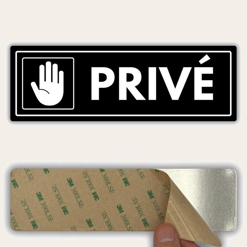 LEIASA | Panneau Privé - 7,5 x 23 cm - Épaisseur 2 mm - Acrylique - Pl