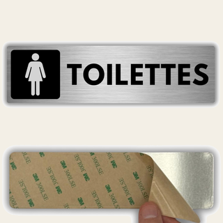LEIASA | Panneau Adhésif Toilettes Femmes - 5x18 cm - Épaisseur 0,8 mm