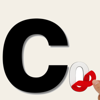 LEIASA | Lettera C per Numero Civico - 100 mm - Acciaio inossidabile 304 - Resistente per esterni