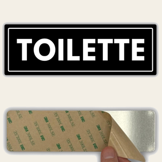 LEIASA | Segnale Toilette - 7,5 x 23 cm - Spessore 2 mm - Acrilico - T