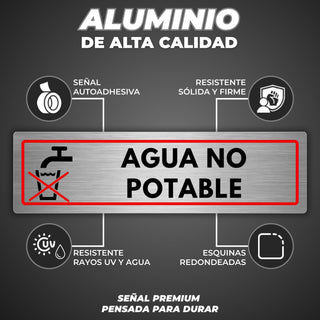 Agua No Potable: material premium resistente a rayos UV y agua