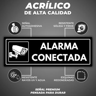 Señal Alarma Conectada: material premium resistente a rayos UV y agua
