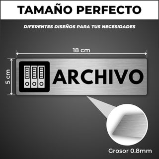 Señal Archivo: medidas y grosor del producto