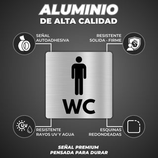 Baño Hombre: material premium resistente a rayos UV y agua