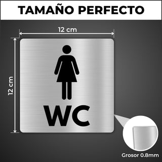 Baño Mujer: medidas y grosor del producto