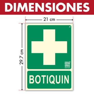 Señal Botiquín Homologada: material premium resistente a rayos UV y agua