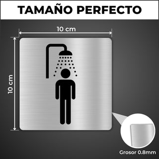 Ducha Hombre: medidas y grosor del producto