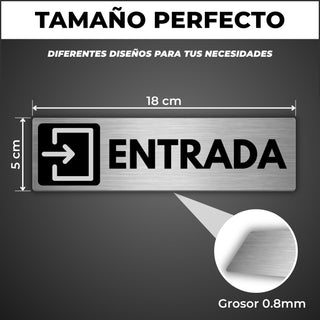 Señal Entrada: medidas y grosor del producto
