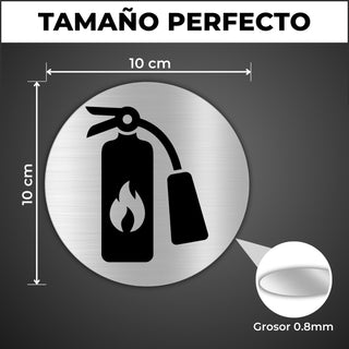 Señal Extintor: medidas y grosor del producto