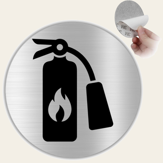 Señal Extintor de aluminio, Ø 10 cm
