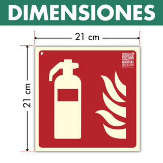 Señal Extintor Homologada: material premium resistente a rayos UV y agua
