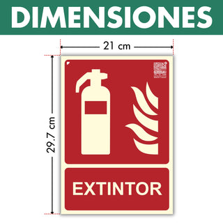 Señal Extintor Homologada: material premium resistente a rayos UV y agua