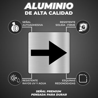 Flecha: material premium resistente a rayos UV y agua