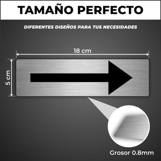 Señal Flecha: medidas y grosor del producto
