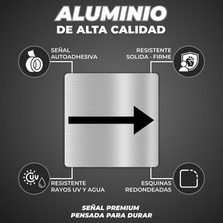 Flecha Dirección: material premium resistente a rayos UV y agua