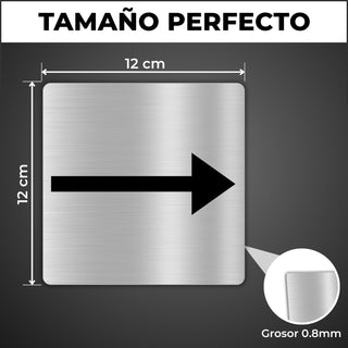 Flecha Dirección: medidas y grosor del producto