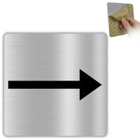 LEIASA | Señal Flecha Dirección - 12x12 cm - Aluminio - Grosor 0.8 mm - Resistente Exterior - Impresión UV