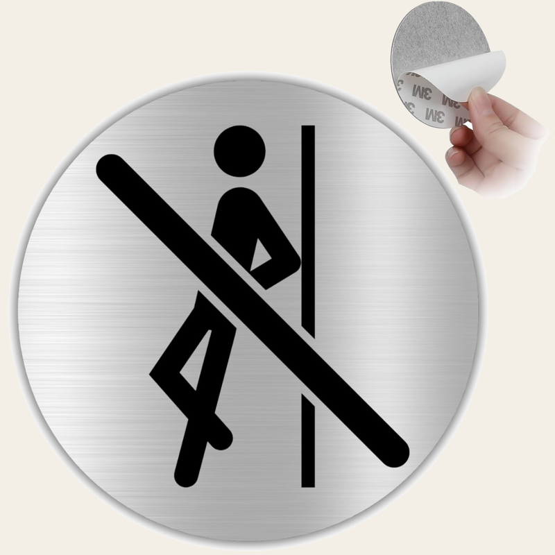 Señal No Apoyarse de aluminio, Ø 10 cm
