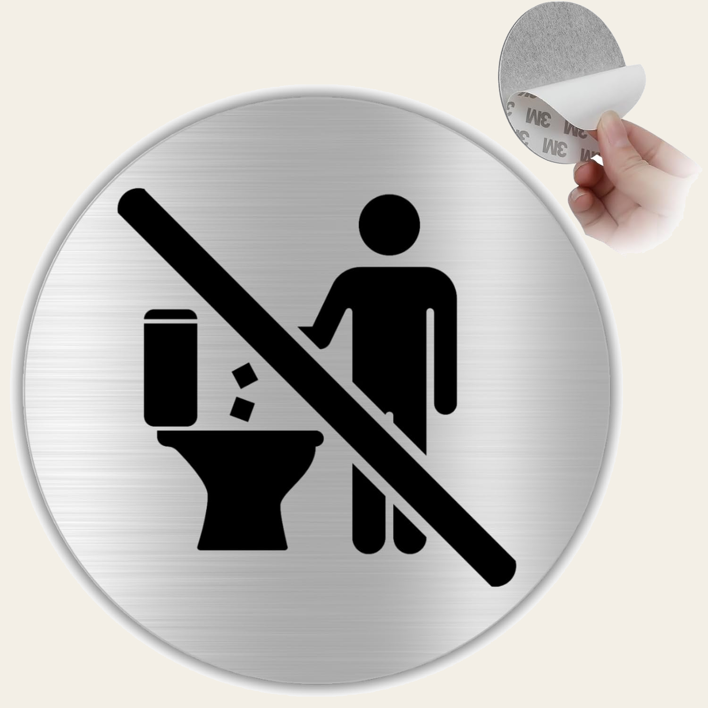 Señal No Tirar de aluminio, Ø 10 cm