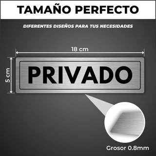 Privado: medidas y grosor del producto